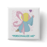 Breast Cancer Angel Button - Customized