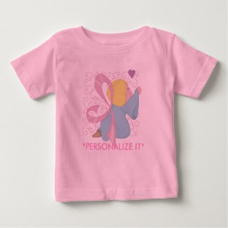 Breast Cancer Angel Customizable Infant T-shirt