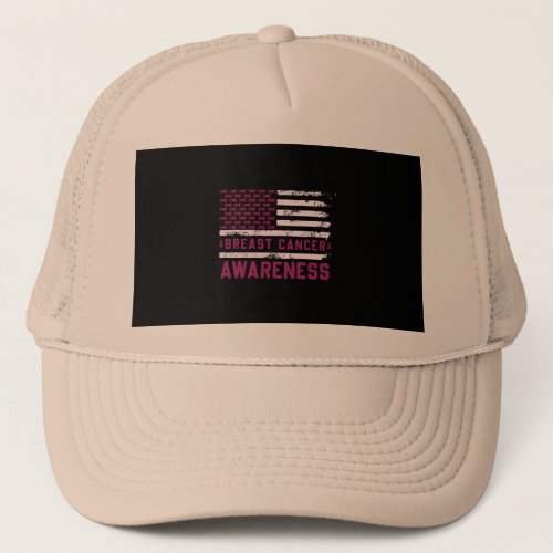 breast cancer awareness 2 trucker hat