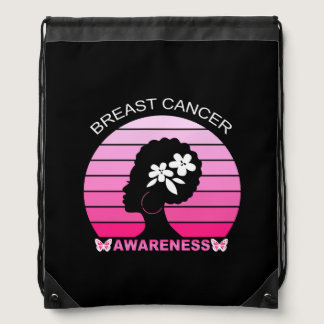 breast cancer awareness (4) drawstring bag
