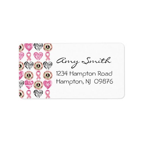 Breast Cancer Awareness Address Label