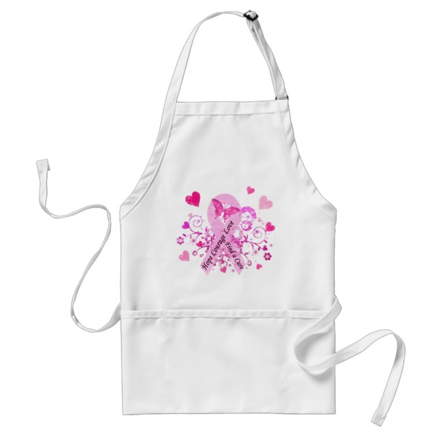 Breast Cancer Awareness Adult Apron (Front)