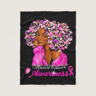 Breast Cancer Awareness African American Women Mel Fleece Blanket