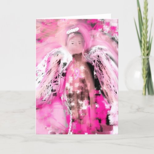 Breast Cancer Awareness Angel 2 Card