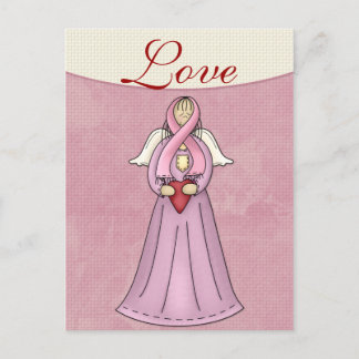 Breast Cancer Awareness Angel D1 Postcard
