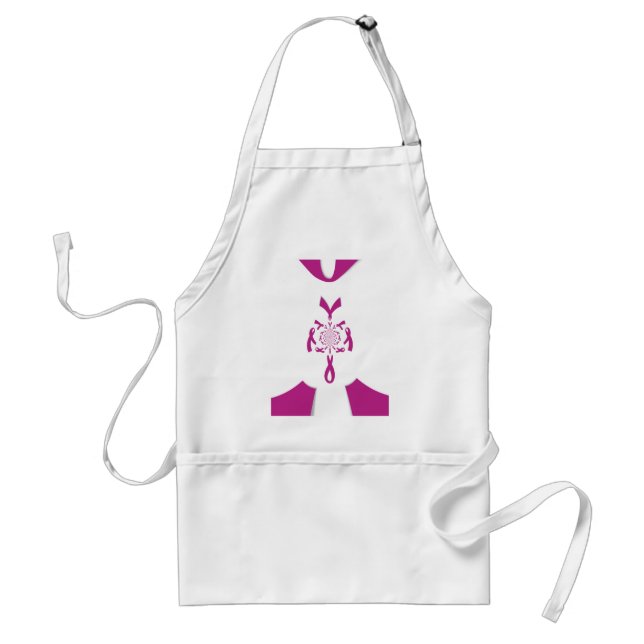 Breast Cancer Awareness Art Print Adult Apron (Front)