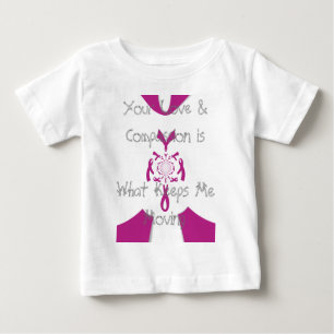 Breast Cancer Awareness Art Print Baby T-Shirt