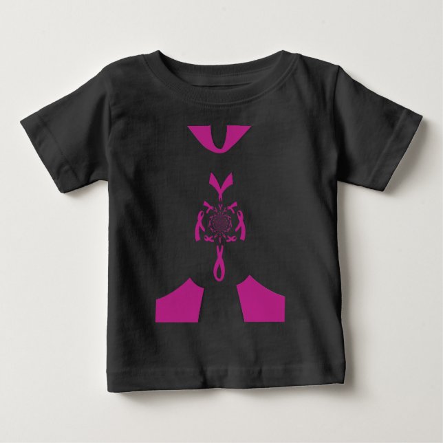 Breast Cancer Awareness Art Print Baby T-Shirt (Front)
