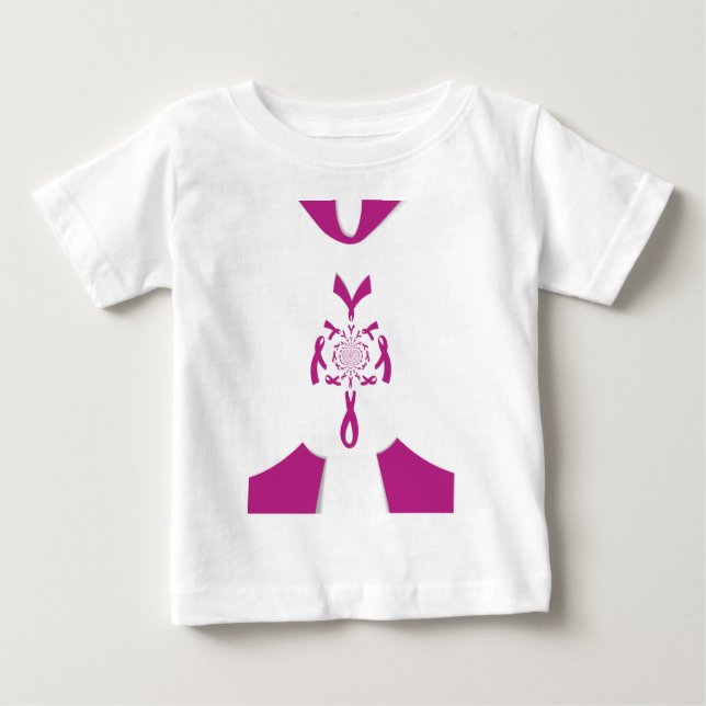 Breast Cancer Awareness Art Print Baby T-Shirt (Front)