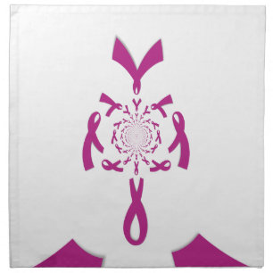 Breast Cancer Awareness Art Print Cloth Napkin