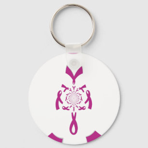Breast Cancer Awareness Art Print Keychain
