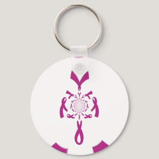Breast Cancer Awareness Art Print Keychain