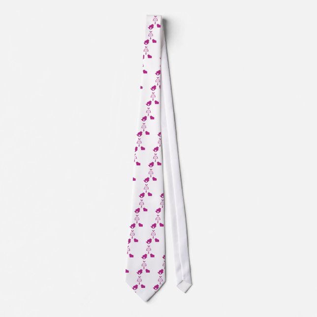 Breast Cancer Awareness Art Print Neck Tie (Front)