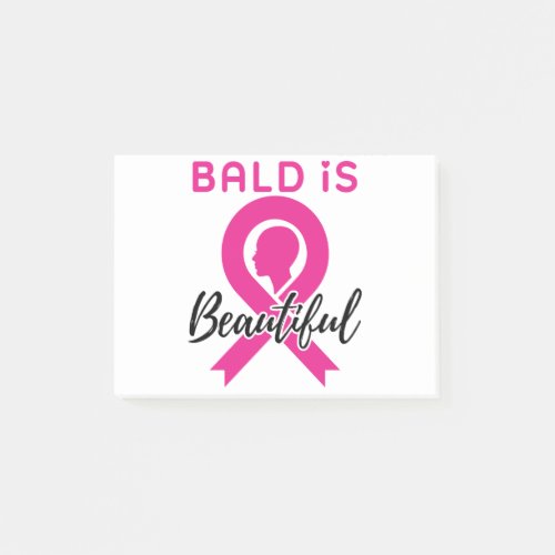 Breast Cancer Awareness Bald Is Beautiful Post_it Notes