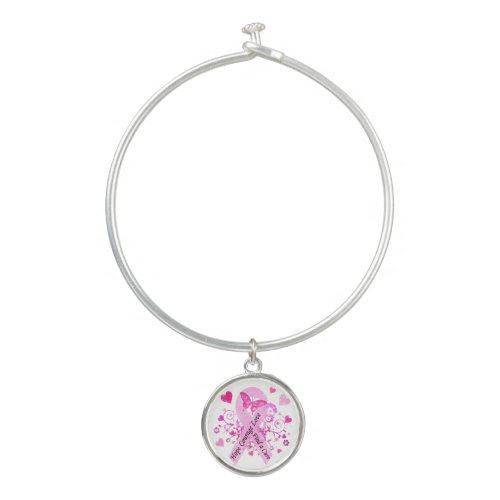 Breast Cancer Awareness Bangle Bracelet