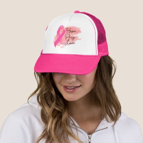 Breast Cancer Awareness Baseball  Trucker Hat