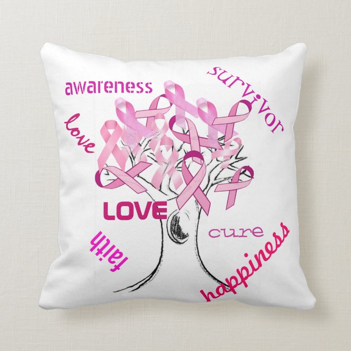 Breast Cancer Awareness   Believer T Shirt Throw Pillows