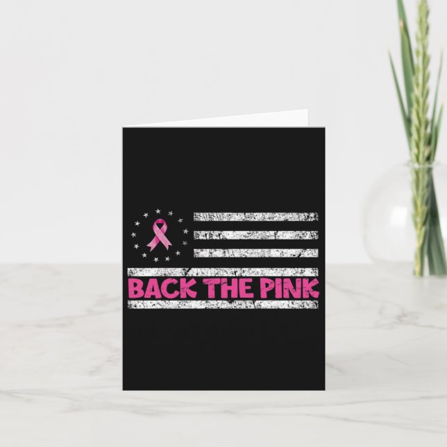 Breast Cancer Awareness Betsy Rose Flag Byck The P Card (Front)