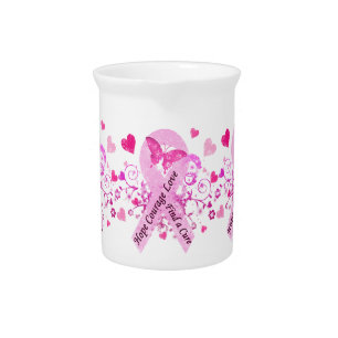 Breast Cancer Awareness Beverage Pitcher