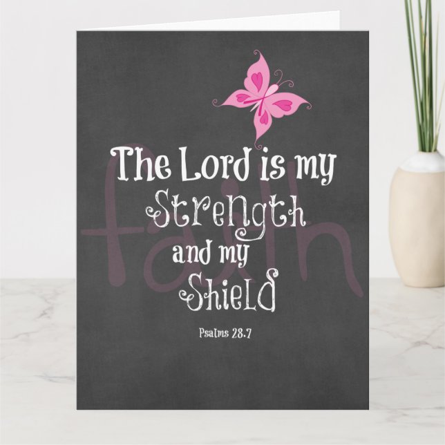 Breast Cancer Awareness Bible Verse Card (Front)