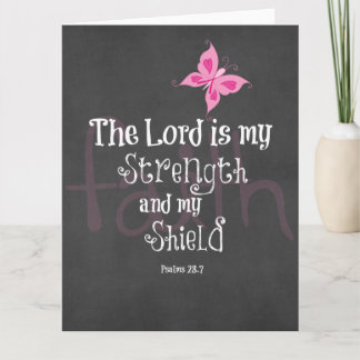 Breast Cancer Awareness Bible Verse Card