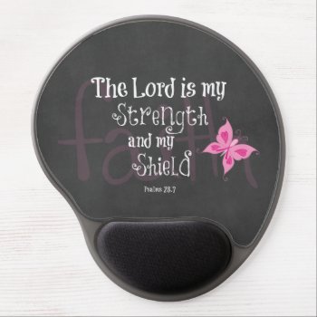 Breast Cancer Awareness Bible Verse Gel Mouse Pad by QuoteLife at Zazzle