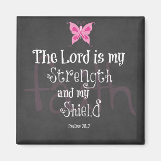 Breast Cancer Awareness Bible Verse Magnet