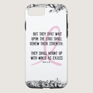 Breast Cancer Awareness Bible Verse Pink Ribbon iPhone 8/7 Case