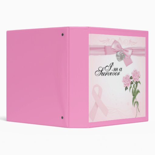 breast cancer awareness binder Zazzle