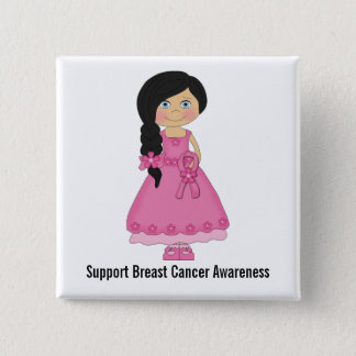 Breast Cancer Awareness (black) Button