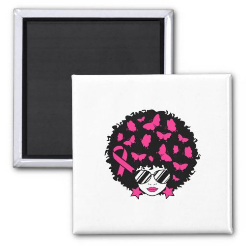 Breast Cancer Awareness Black Women Survivor Pink  Magnet