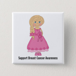 Breast Cancer Awareness (blonde) Button