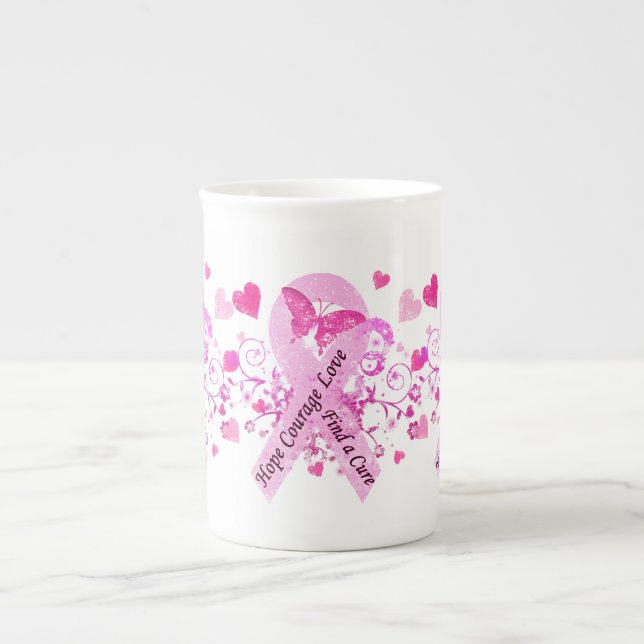 Breast Cancer Awareness Bone China Mug (Front)