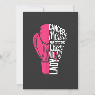 Breast Cancer Awareness Boxing Glove Tee Invitation
