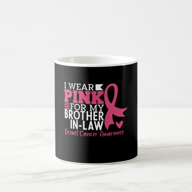 Breast Cancer Awareness Brother-in-Law Support Coffee Mug (Center)