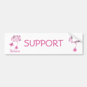 Breast Cancer Awareness Bumper Sticker by DigiGraphics4u at Zazzle