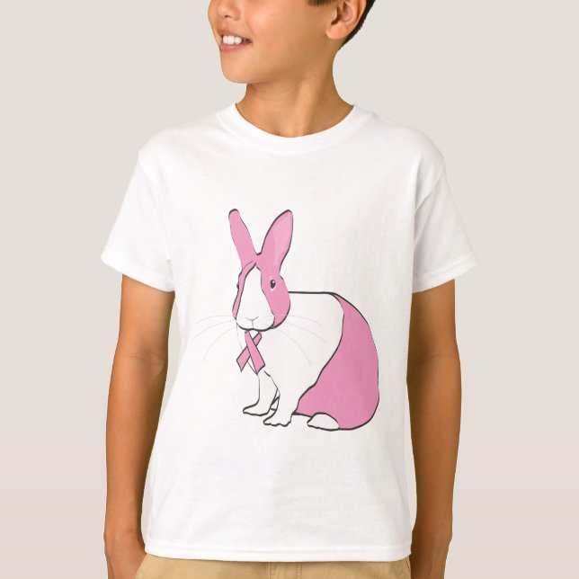 BREAST CANCER AWARENESS BUNNY T-Shirt (Front)
