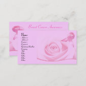 Breast Cancer Awareness Business Card (Front/Back)