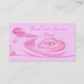 Breast Cancer Awareness Business Card (Back)