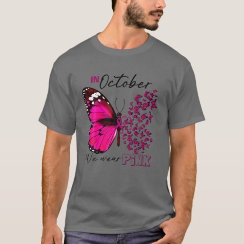 Breast Cancer Awareness Butterfly Pink Ribbon Hope T_Shirt