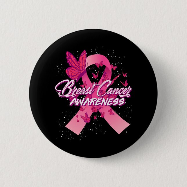 Breast Cancer Awareness Button (Front)