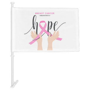 Breast Cancer Awareness Car Flag