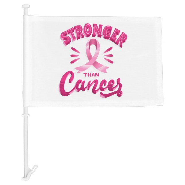 Breast Cancer Awareness Car Flag (Front)
