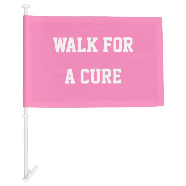 Breast Cancer Awareness Car Flag (Front)
