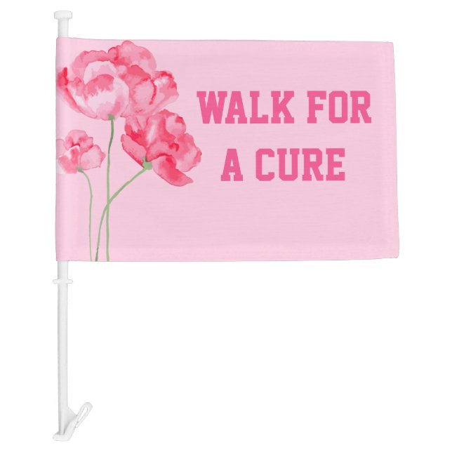 Breast Cancer Awareness Car Flag (Front)