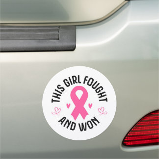 Breast Cancer Awareness Car Magnet