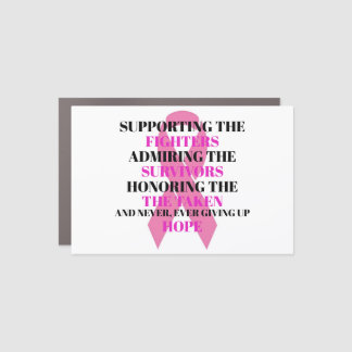 Breast Cancer Awareness Car Magnet