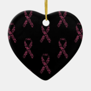 Breast Cancer Awareness Ceramic Ornament