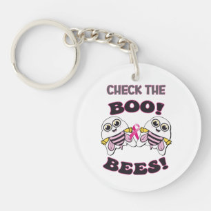 Breast Cancer Awareness Check The Boo-Bees Keychain
