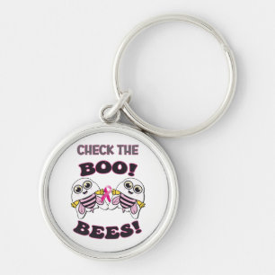 Breast Cancer Awareness Check The Boo-Bees Keychain